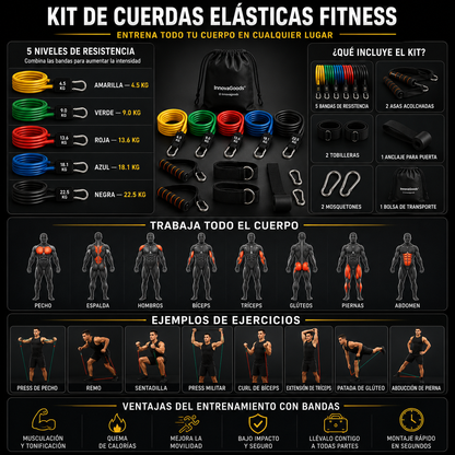 Cuerdas elásticas de resistencia fitness